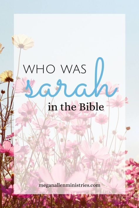 Who Was Sarah in the Bible? - Megan Allen Ministries Bible Study On Sarah, Sarah Bible Craft, Sarah In The Bible, Sarah Bible, Bible Study At Home, Bible Study Notes Ideas, Women Of The Bible Study, Sunday School Room Decor, Study Notes Ideas