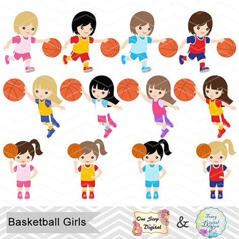 Digital Girls Basketball Clipart Girl Basketball Digital Clip Basketball Clipart, Basketball Drawings, Basketball Memes, Basketball Videos, Basketball Birthday Parties, Basketball Ball, Basketball Posters, Basketball Birthday, Basketball Photography