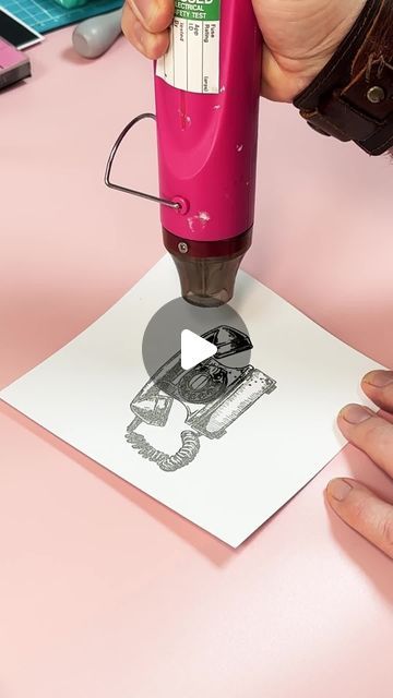 Visible Image - Stamps, Stencils & Dies on Instagram: "Let's talk about heat embossing 💬  Add some magic to your crafting projects and elevate your cardmaking game with this fun technique!💌☎️🔥   Tap to shop the Call Me Maybe stamp set 🛍️" Heat Embossed Cards Handmade, Heat Embossing Cards, Embossing Techniques Without Machine, How To Heat Emboss Cards, Inked Embossing Folder Technique, Visible Image, Embossing Stamp, Call Me Maybe, Heat Embossing