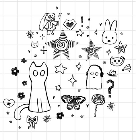 Tiktok: sentrexas Note Book Doodles Aesthetic, Cute Doodles To Draw On Your Hand, Black Doodles Aesthetic, Tiktok Doodles, Symbol Doodles, Hand Doodle Ideas, Silly Doodles Easy, Doodles To Draw On Your Hand, Silly Drawings Doodles