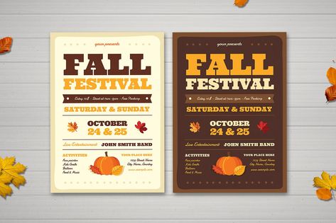 Festival Flyer Design, Fall Festival Flyer, Festival Flyer, Club Events, Flyer Design Templates, Your Word, Unique Fonts, Fall Festival, Design Assets