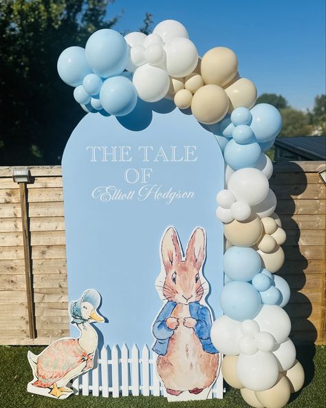 The little bunny collection 🐰 Based in Lancaster covering the North West. #balloonhoops #balloongarland #sailboardballoons #balloonbackdrop #blueandwhiteballoons#rabbitballoon #firstbirthday #firstbirthdayparty #christeningday⛪️ #christeningparty #christeningballoons #christeningdecor #baptismdecor Christening Balloons, Christening Party, Bunny Baby Shower, Balloon Backdrop, Peter Rabbit, Balloon Garland, Lancaster, North West, Christening