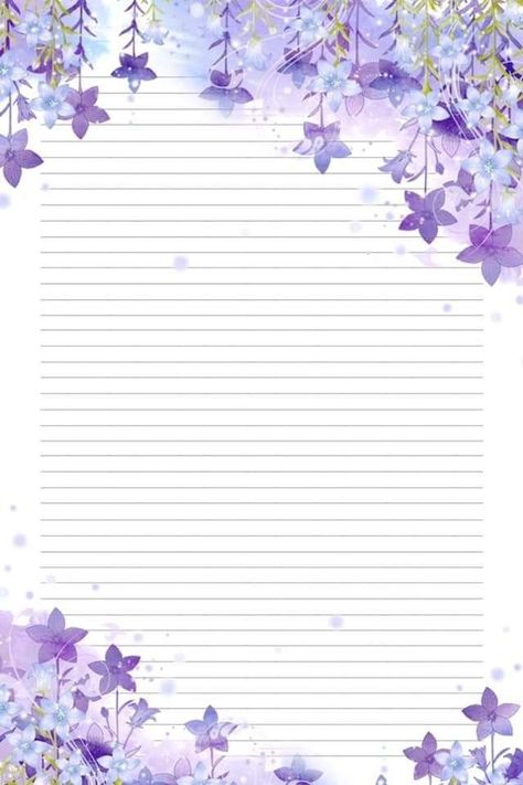 Purple Border Design, Free Printable Stationery Paper, Printable Lined Paper, Writing Paper Printable Stationery, Free Printable Stationery, Writing Paper Printable, Paper Background Design, Stationary Paper, Letter Writing Paper