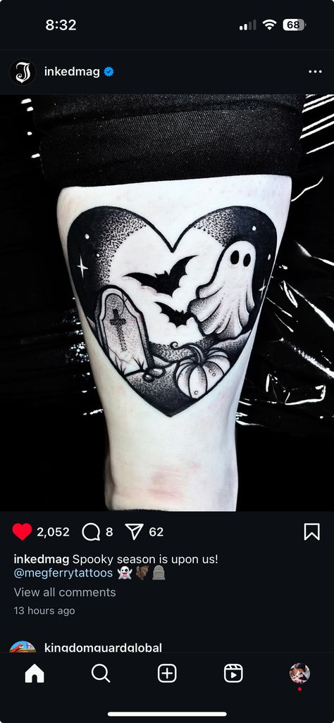 Friday The 13th Tattoo, Goth Tattoo, 13 Tattoos, Shape Tattoo, Spooky Tattoos, Halloween Tattoo, Line Art Tattoos, Girly Tattoos, Cartoon Tattoos