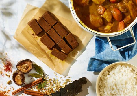 The Secret to Japanese Comfort Food on Demand: Homemade Curry Bricks - The New York Times Brick Recipe, Homemade Curry, Japanese Curry, Food Japanese, Sauces And Dressings, Food Asian, Nyt Cooking, Fenugreek Seeds, Japanese Recipes