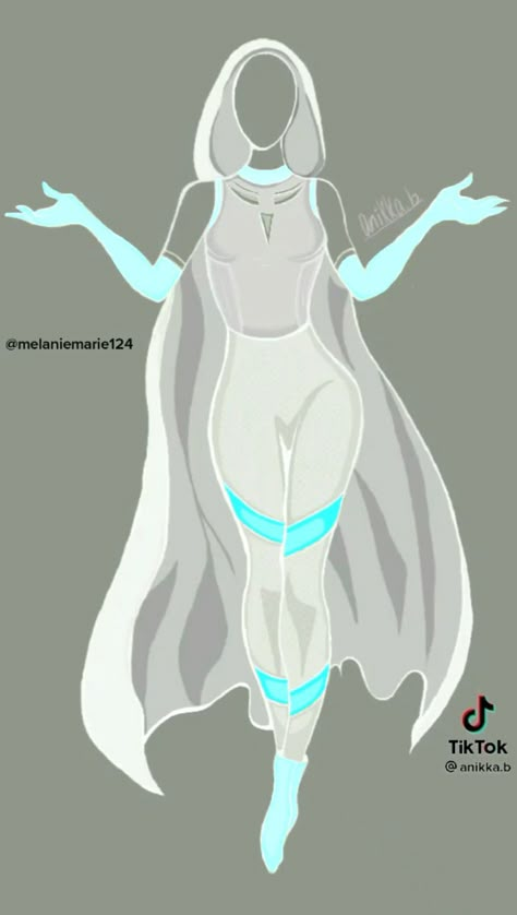 Ghost Superhero Oc, Hero Mask Design Female, Elemental Superhero Suit, Ghost Hero Costume, Superhero Suit Design Female White, White Hero Suit, White Hero Costume, White Superhero Suit Female, White Superhero Suit