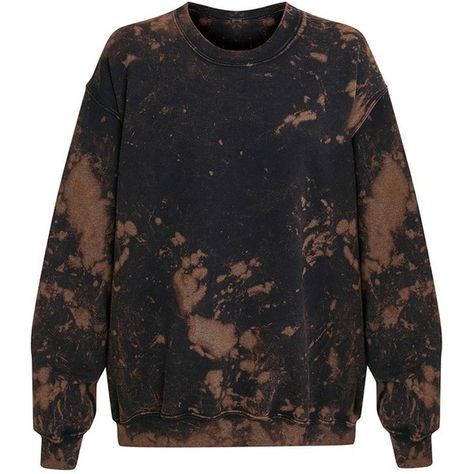 Wynta Black Bleached Sweatshirt ($25) ❤ liked on Polyvore featuring tops, hoodies, sweatshirts, sweaters, shirts, bleach sweatshirt, shirt top and bleached shirts Bleach Sweatshirt, Bleached Sweatshirt, Reverse Tie Dye, Bleach Tie Dye, Tie Dye Diy, Bleach Dye, Tie Dye Shirts, Tie Dye Sweatshirt, Dye Shirt