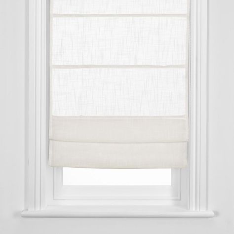 Linen Sheer Roman Blind, White: Blinds Alternative, White Kitchen Blinds, Jungle Curtains, Room Window Ideas, Linen Blinds, White Roman Blinds, Sheer Roman Blinds, Roller Blinds Bedroom, Modern Roller Blinds