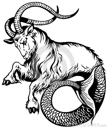 Capricorn astrological zodiac sign, black and white tattoo image Capricorn Sign Tattoo, Capricorn Images, Capricorn Symbol, Capricorn Art, Capricorn Goat, Couples Tattoos, Capricorn Tattoo, Capricorn Traits, Capricorn Facts