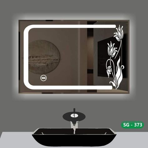 Fancy Mirror Design, Birthday Mirror, Globe Wallpaper, Fancy Mirrors, Glass Etching Designs, Mirror Logo, Wooden Lamps Design, Bathroom Mirror Design, Mirror Video