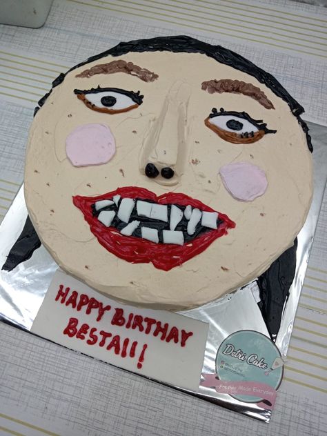 Ugly Cakes Birthday, Eek Manusia, Cake Ugly, Iconic Cakes, Meme Cake, Ugly Cake, Thai Meme, Cake Meme, Ugly Cakes