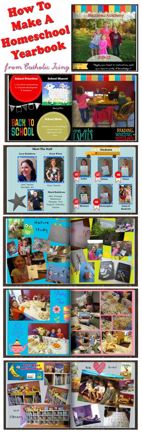 How to make a homeschool yearbook, tips on putting it together quickly in snapfish, and flip through their entire homeschool yearbook! I am soooo making a homeschool yearbook this year! Diy Homeschool Yearbook, Daycare Yearbook Ideas, Diy Yearbook Ideas, Homeschool Yearbook Ideas, Classroom Yearbook, Diy Yearbook, Baby Organization Ideas, Digital Yearbook, Homeschool Yearbook