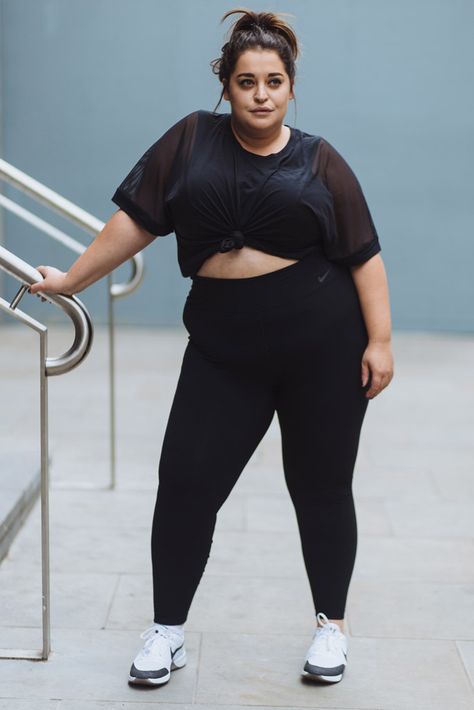 Plus Size Gym Outfits, Plus Size Tips, Look Plus Size, Plus Size Workout, Legging Sport, Plus Size Kleidung, Plus Size Activewear, Workout Outfit, Look Plus