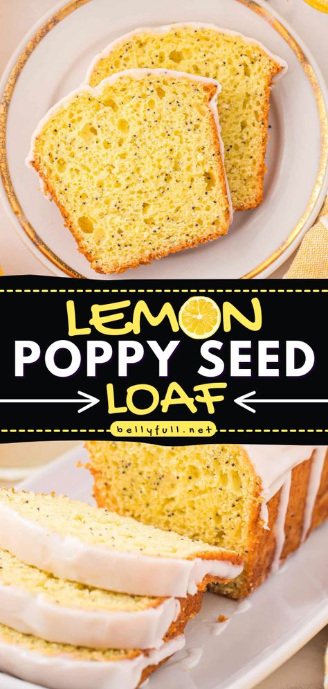 Have a slice of this Lemon Poppy Seed Loaf recipe, perfect for Easter Sunday breakfast! This moist loaf, inspired by Starbucks lemon loaf, boasts a nutty and citrus flavor and is topped with a sweet lemon icing, making it an impressive Mother's Day brunch recipe too! Seed Loaf Recipe, Easter Sunday Breakfast, Lemon Poppyseed Loaf, Poppyseed Loaf, Poppy Seed Loaf, Lemon Poppy Seed Loaf, Seed Loaf, Seeded Bread Recipes, Starbucks Lemon Loaf