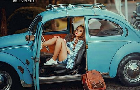 Beetle Girl, Beetle Vw, Volkswagen Aircooled, Bug Beetle, Bug Car, Car Poses, Beetle Car, Vw Beetle Classic, Vw Vintage