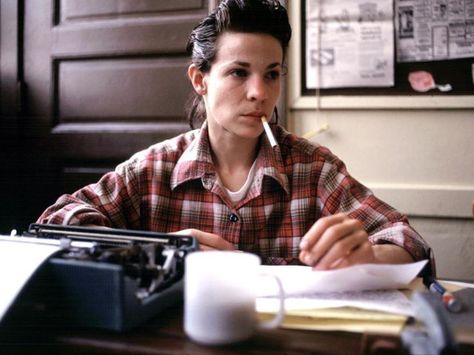 Lili Taylor in I Shot Andy Warhol, 1996 Valerie Solanas, Lili Taylor, Andy Warhol, Women's Plaid Shirt, Casual Button Down Shirt, Men Casual, Mens Tops, Women's Top