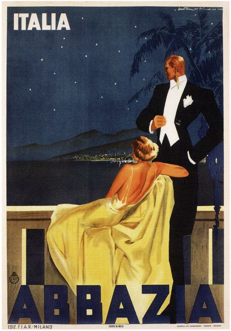 Vintage Italian Posters, Italian Posters, Couples Poster, Italy Poster, Creation Photo, Vintage Travel Poster, Vintage Journal, Vintage Poster Art, Vintage Travel Posters