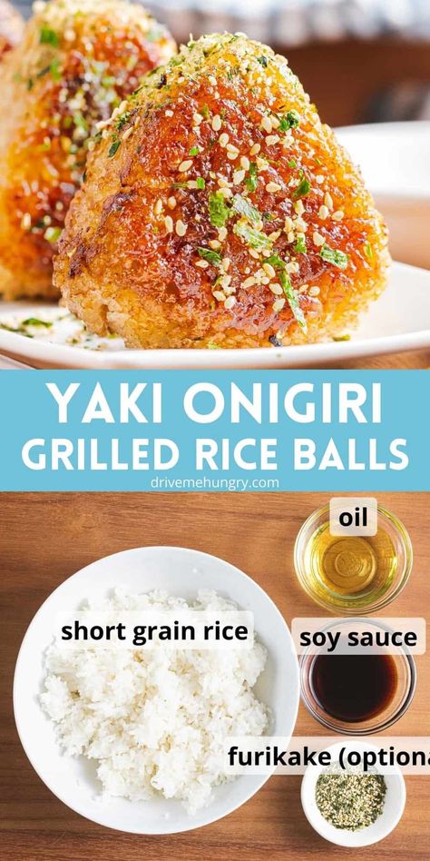 Fancy Dinners To Make At Home, Ghibli Recipes, Grilled Rice Balls, Yaki Onigiri, 2024 Lifestyle, Grilled Rice, Makanan Rendah Kalori, Cake Pizza, Easy Japanese Recipes