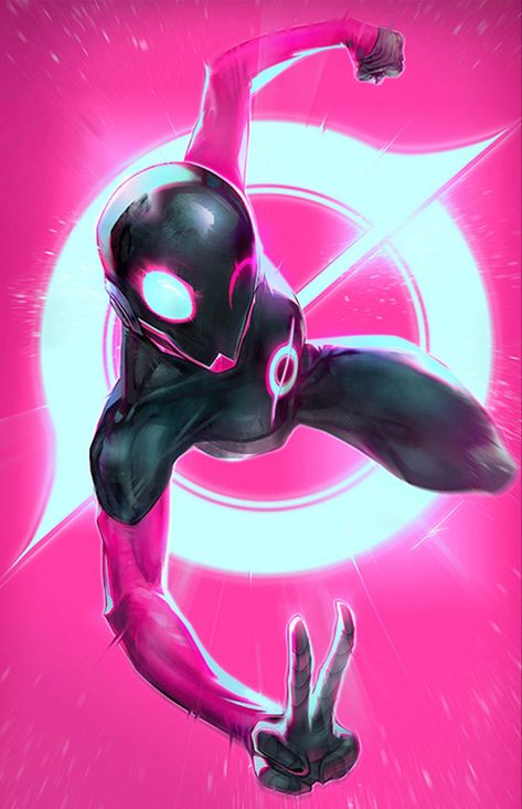 Radiant Pink #1 [Image] | Textless variant cover by Ivan Tao Radiant Pink Comic, Radiant Black Art, Pink Hero Costume, Spider Symbiote, Space God, Captain America Comic Art, Indie Icons, Radiant Black, Iron Cat