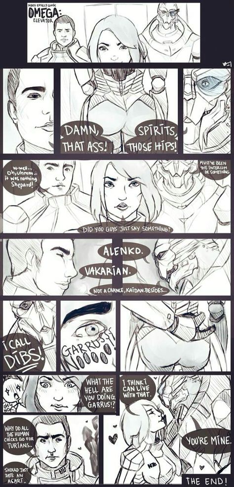 Shepard's rear - by http://crazysuperior.deviantart.com/ Mass Effect Biotics, Jaal Mass Effect, Mass Effect Andromeda Jaal, Mass Effect Reapers, Mass Effect Thane, Mass Effect Kaidan, Mass Effect Comic, Mass Effect Tali, Mass Effect Romance