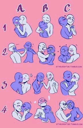 Couple Drawing Prompts, Headpats Reference, Couples Drawing Reference, Ship Poses Reference, Base Drawing Couple, Creative Drawing Prompts, Ship Drawing, 캐릭터 드로잉, Drawing Expressions