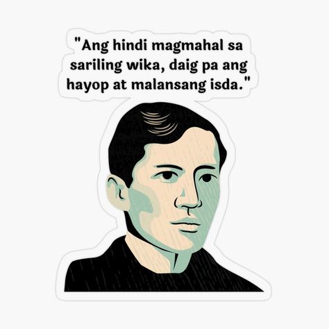 Get my art printed on awesome products. Support me at Redbubble #RBandME: https://www.redbubble.com/i/sticker/DR-Jose-Rizal-by-CatheBelan/50783875.O9UDB?asc=u Dr Jose Rizal Quotes, Jose Rizal Drawing Easy, Jose Rizal Drawing, Jose Rizal Sketch, Jose Rizal Quotes, Pinoy Design, Dr Jose Rizal, Jose Rizal, Girl Bedroom Designs