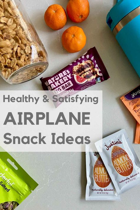 This dietitian-approved list of airplane snacks, travel-friendly snack recipes, and tips to pack food for the your next trip is just what you need to keep your healthy eating habits up on the road. Protein Travel Snacks, Plane Food Ideas, Airplane Snacks For Adults, Healthy Plane Snacks, Airplane Food Ideas, Travel Snacks Airplane, Healthy Airplane Snacks, Best Airplane Snacks, Take Recipes