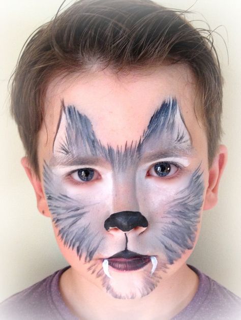 Wolf Face Paint, Witney Oxfordshire, Bump Painting, Childrens Parties, Professional Face Paint, Small Birthday Parties, Wolf Face, Kids Face Paint, Natural Henna