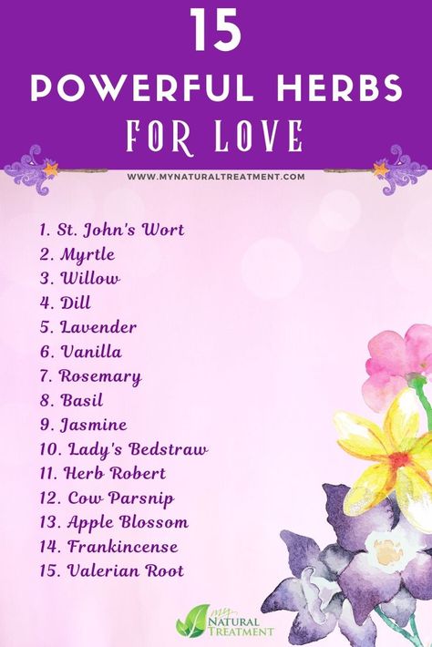 Herbs For Love Spells, Herbs For Love, Herb Meanings, Herbs Candles, Honey Jar Spell, Witchcraft Tips, Real Love Spells, Potions Recipes, Witch Tips