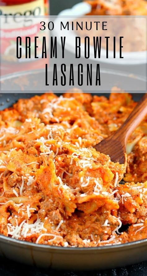 Bowtie Lasagna, Bow Tie Pasta Recipe, Skillet Lasagna Recipe, Skillet Lasagna, Pasta Alfredo, Classic Lasagna, Lasagna Soup, Bowtie Pasta, Pasta Dinner Recipes