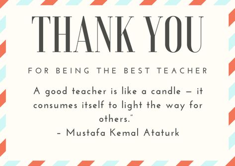 Thank Teacher Quotes Words, Thank You My Teacher, Favourite Teacher Quote, Thank You Teacher Quotes, Teacher Appreciation Quotes Inspiration, Thank You Sayings, Happy Teachers Day Message, Appreciation Images, Teacher Appreciation Notes