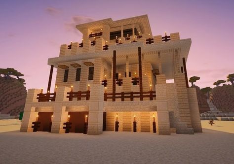 Mesa Minecraft House, Minecraft Desert Builds, Minecraft Desert House, Minecraft Blueprint, Minecraft Desert, Mobs Minecraft, Memes Minecraft, Minecraft Structures, Desert House