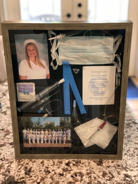 2020 year of the nurse & global pandemic nursing graduation Scrapbook Shadow Box, Shadow Box Graduation, Shadow Box Ideas, 2020 Year, The Nurse, Nursing Graduation, Box Ideas, Nursing School, Shadow Box