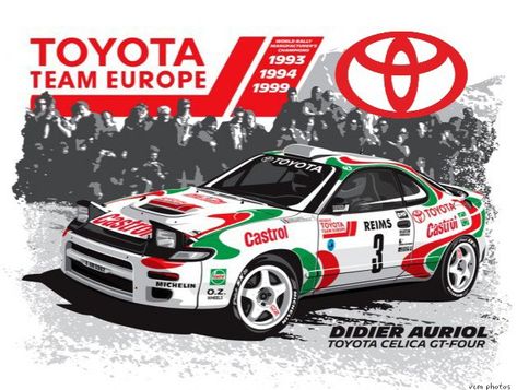 #Toyota Celica GT-Four Rally Toyota Livery, Celica Gt4, Best Jdm Cars, Rally Cars, Cars 2, Rallying, Toyota Cars, Rally Car, Road Racing