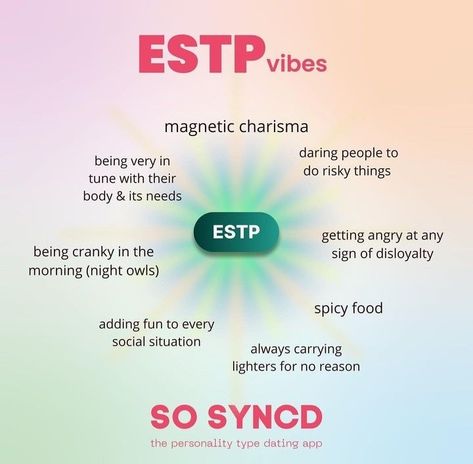 estp vibes Estp Personality, Myers Briggs Personality Types, Infj T, Mbti Character, Myers–briggs Type Indicator, Myers Briggs Personalities, 16 Personalities, Myers Briggs Type, Enneagram Types