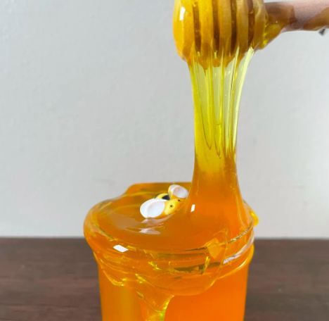 Honey Slime, Yellow Slime, Slime Recipes, Bee Toys, Honey Sticks, Slime Recipe, Bee Charms, Party Entertainment, Alberta Canada