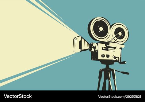 Projector Illustration, Old Movie Projector, Retro Cinema, Cinema Projector, Film Projector, Film Reels, Movie Projector, Ancient Designs, Movie Camera