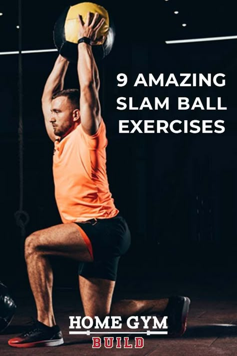 Med Ball Slams Workout, Heavy Ball Workout, Slam Ball Workout Crossfit, Full Body Strength Hiit Workout, Medicine Ball Workout For Men, Smash Ball Workout, Med Ball Core Workout, Ball Slam Exercises, Slam Ball Workout For Women