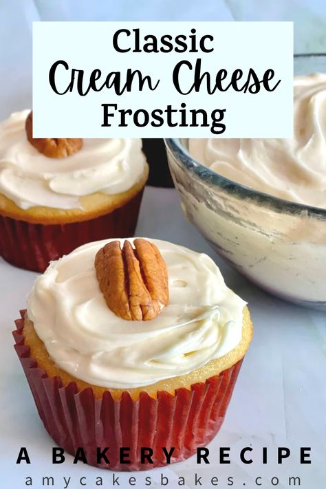 Amycakes Bakery, Cupcake Filling Recipes, Spice Cakes, Cupcake Frosting Recipes, Cream Cheese Buttercream Frosting, Cheese Frosting Recipe, Easy Frosting, Cream Cheese Frosting Recipe, Buttercream Frosting Recipe