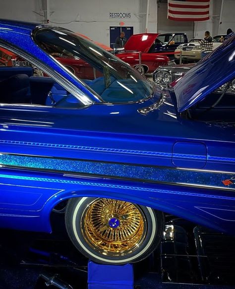 Royal Blue Lowrider, Blue Lowrider, Lowrider Models, See World, Low Riders, Low Low, Pretty Cars, Low Rider, Chevrolet Impala