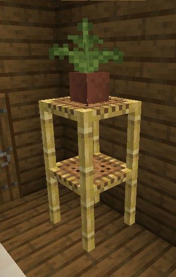 Minecraft Lawn Chairs, How To Make A Chair In Minecraft, Minecraft Side Table, Coffee Table Minecraft, Minecraft Chair Designs, Minecraft Seating, Chairs In Minecraft, Minecraft Table And Chairs, Minecraft Picnic Table