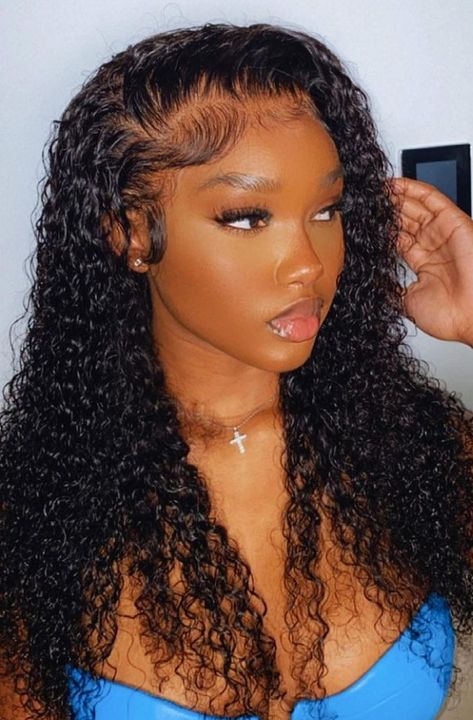 Madison Mbt, Wavy Weave Hairstyles, Curl Wig, Wet And Wavy Hair, Curly Lace Wig, Frontal Wig Hairstyles, Hd Lace Frontal, Human Hair Color, Quick Braided Hairstyles