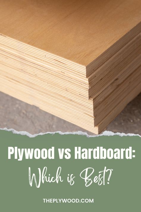 Plywood and hardboard are two different types of wood products. Both are used for commercial and residential construction. Plywood is often used over hardboard because it is stronger, more water-resistant, and is widely available in most hardware stores. Types Of Plywood, Wall Moulding, Hardware Stores, Proposal Cover, Board And Batten Wall, Catalog Cover, Different Types Of Wood, Play Structure, Residential Construction