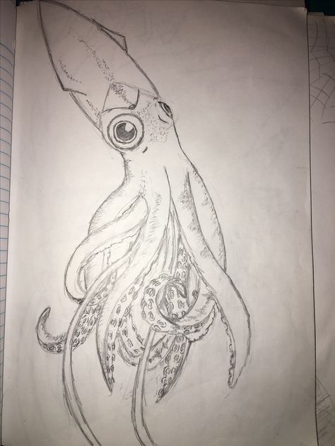 A squid remake by me Squid Sketch, Anime Fanart Drawing, Fanart Drawing, Drawing Inspo, Art Inspiration Drawing, Portrait Drawing, Wood Burning, Anime Fanart, Painting & Drawing