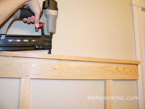 Cheap Board And Batten, Diy Board And Batten, Wainscoting Bathroom, Batten Wall, Board And Batten Wall, Design Your Own Home, Pinterest Diy, Bathroom Redo, Functional Decor