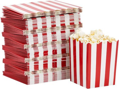 Movie Night Party Decorations, Paper Popcorn, Movie Night Decorations, Popcorn Containers, Movie Themed Party, Popcorn Boxes, Desain Pantry, Popcorn Bags, Movie Night Party