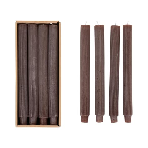 PRICES MAY VARY. This intricately carved set of taper candles features a striking, sculpturesque pleated design Set of 12 pleated taper candles in leather Add warmth and elegance to any living or dining space with this stunning set of votive candles Unscented; Made from 100% Paraffin Wax Each candle measures 1" L x 1" W x 10" H Christmas Dining Table Decor, Amazon Items, Christmas Dining Table, Unique Christmas Decorations, Minimalist Christmas, Creative Co Op, Candle Dinner, Candle Styling, Burke Decor