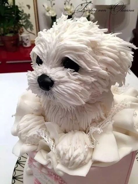 Dog Cake Ideas, Torte Creative, Realistic Cakes, Puppy Cake, Torte Cupcake, Animal Cakes, Dog Cakes, Dog Cake, Crazy Cakes