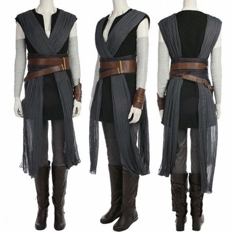 Rey The Last Jedi, Sith Costume, Disfraz Star Wars, Rey Costume, Jedi Outfit, Rey Cosplay, Jedi Cosplay, Jedi Costume, Star Wars Fashion