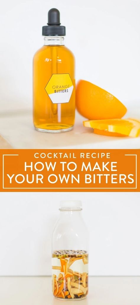 Homemade Angostura Bitters Recipe, Home Made Bitters, Make Your Own Bitters, Cocktail Bitters Recipes, Diy Bitters Recipes, Homemade Bitters For Old Fashioned, Bitter Cocktail Recipes, Bitters Recipe Diy, Easy Old Fashioned Cocktail